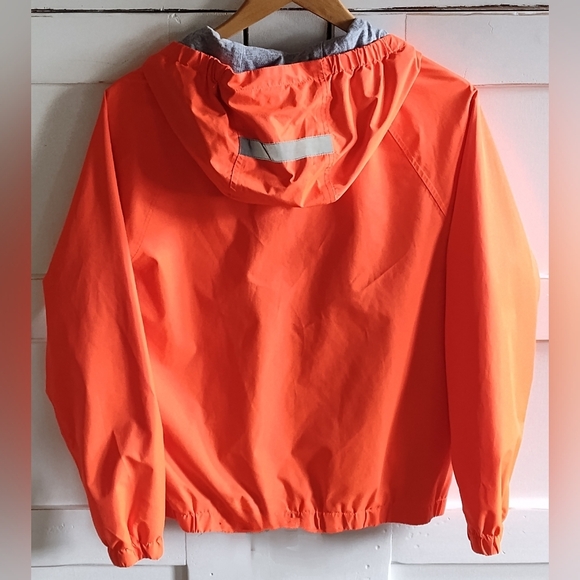 Boden Youth Orange Waterproof Anorak Hooded Rain Jacket | Size 13-14 - Picture 2 of 5